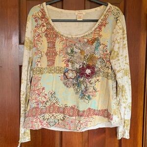 Sundance Embroidered Long Sleeve Top